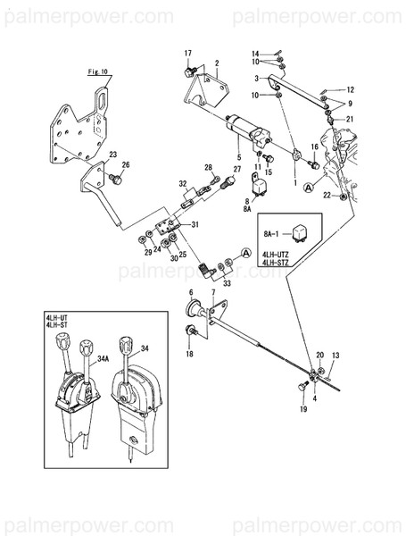 Order YANMAR 119174-67900 Bracket, Cancel Wire