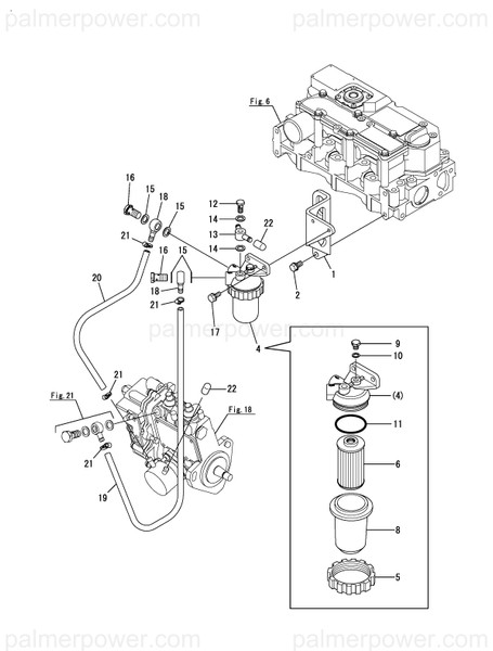 Order YANMAR 128990-55011 Bracket, Filter