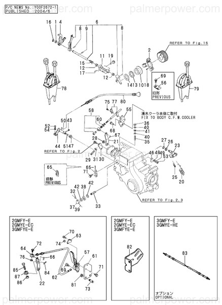 Order YANMAR 121575-61161 Lever Assy, Control