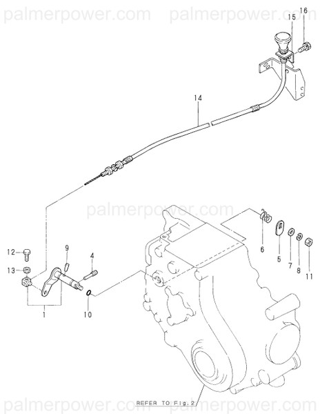 Order YANMAR 121575-66510 Lever Assy, Stop