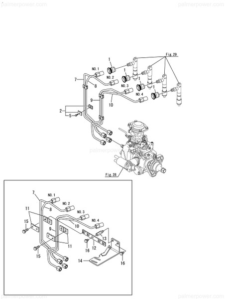Order YANMAR 129671-59840 Pipe Assy, Injection