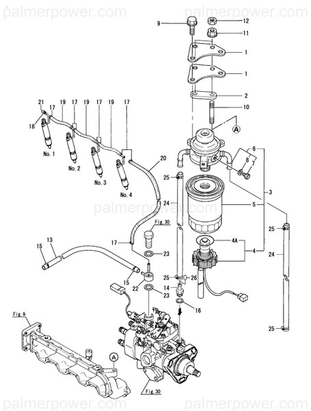 Order YANMAR 129574-59991 Joint, Return Pipe