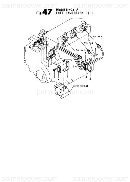 Order YANMAR 128370-59830 Pipe Assy, Injection