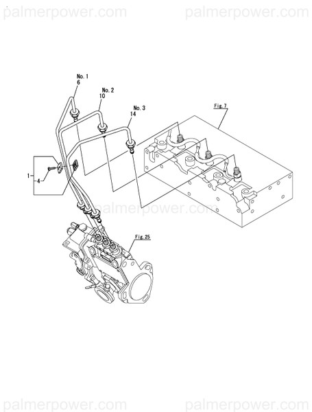 Order YANMAR 129271-59830 Pipe Assy, Injection