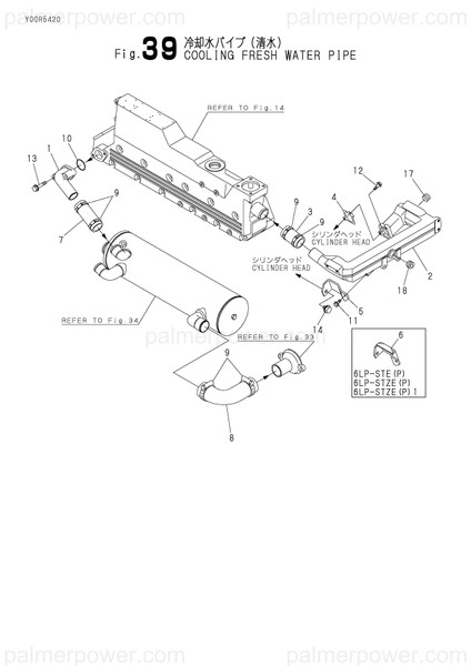 Order YANMAR 119775-49150 Bracket, Water Pipe