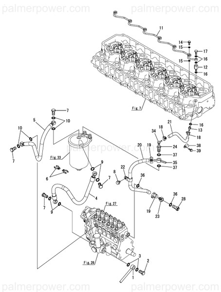 Order YANMAR 119578-59610 Bolt, Pipe Joint M6