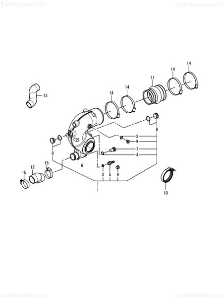 Order YANMAR 120652-13400 Elbow Assy, Mixing (NO LONGER AVAILABLE)