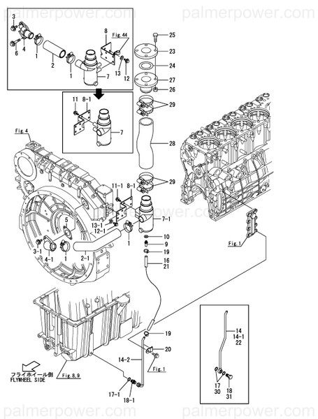 Order YANMAR 43730-552151 Clip, Hose 51