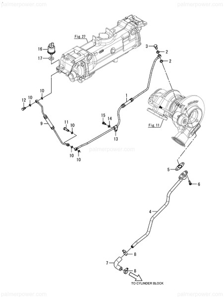 Order YANMAR 120661-39200 Pipe, Turbine Return
