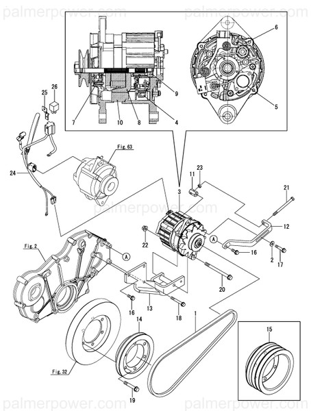 Order YANMAR 129963-42290 V-Belt, A42.5