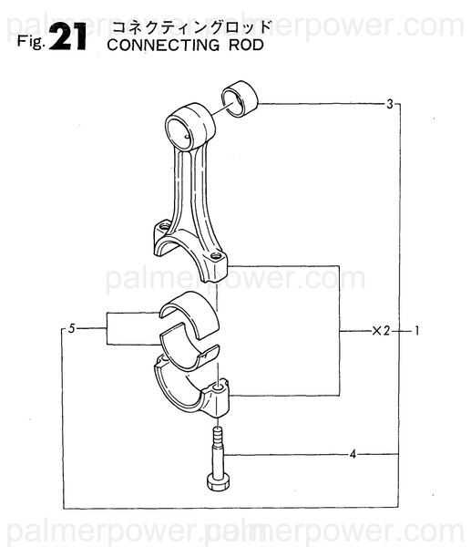 Order YANMAR 724450-23100 Rod Assy, Connecting