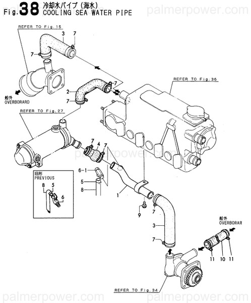 Order YANMAR 129495-49010 Pipe, Sea Water A