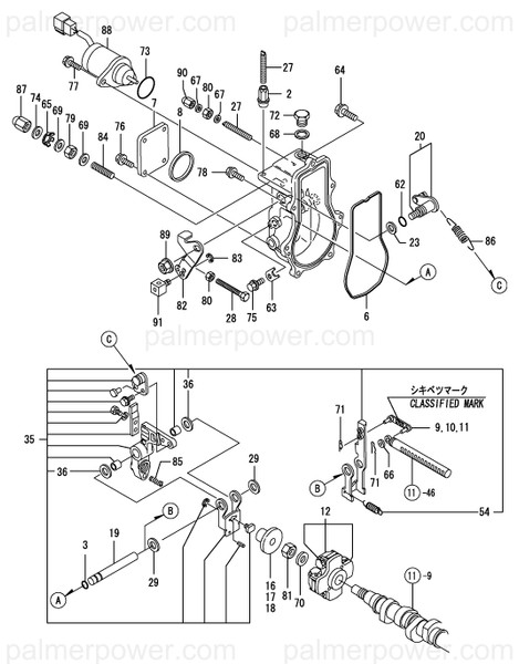 Order YANMAR 129209-61370 Nut, Arb M6