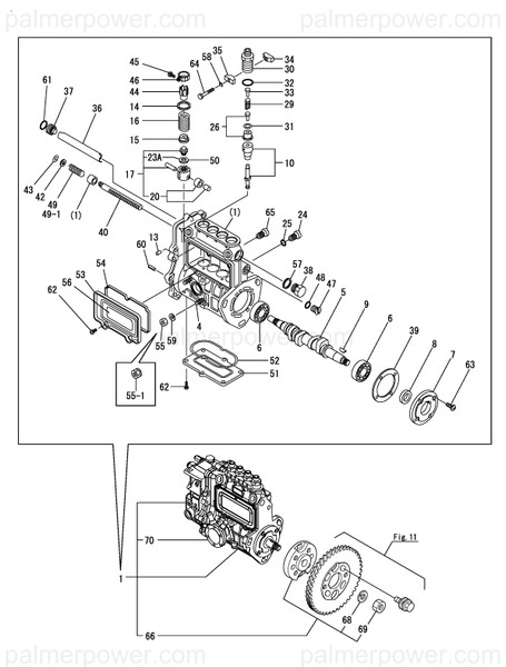 Order YANMAR 129506-51040 Camshaft, Pump