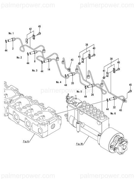 Order YANMAR 127698-59020 Pipe Assy, Injection