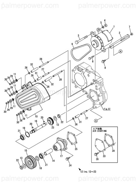 Order YANMAR 148660-77210 Shaft, Alternator