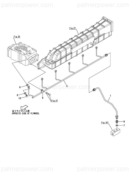 Order YANMAR 148661-59470 Pipe,Fuel Inj Return