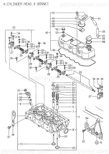 Order YANMAR 129001-11700 Head Assy, Cylinder