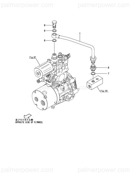 Order YANMAR 148661-59450 Pipe,Fuel Pump Relie