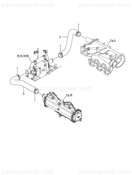 Order YANMAR 127698-49520 Hose, Clutch Outlet