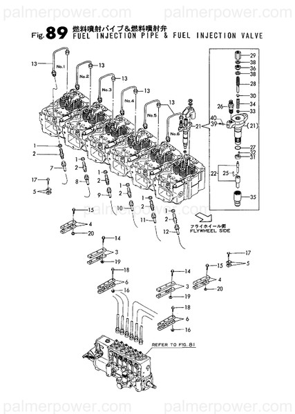 Order YANMAR 148616-59840 Pipe Assy, Injection