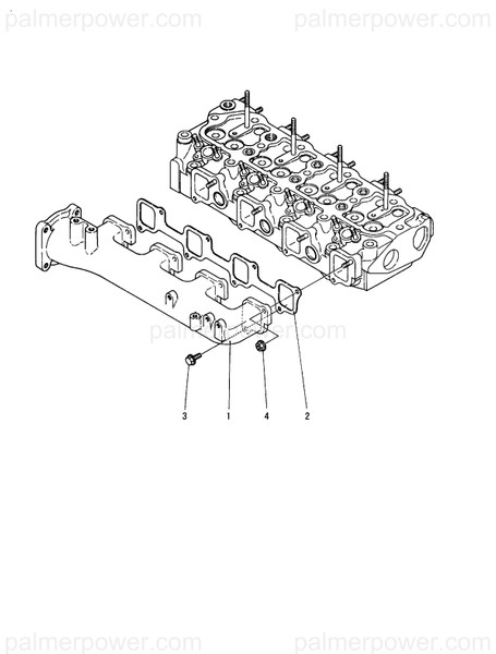 Order YANMAR 121950-12111 Gasket, Manifold