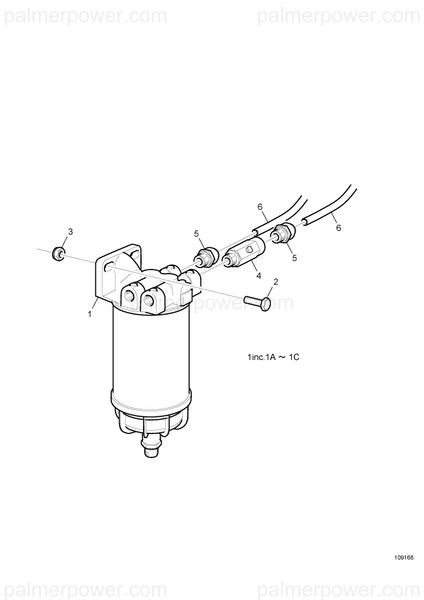 Order YANMAR 165000-25000 Element, Fuel