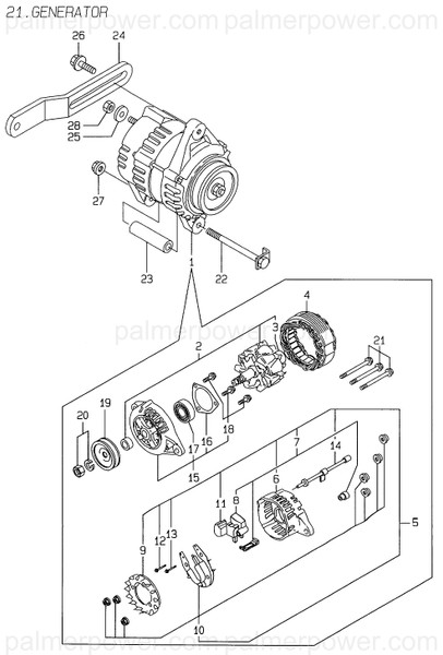 Order YANMAR 129136-77251 Bolt, M8X114