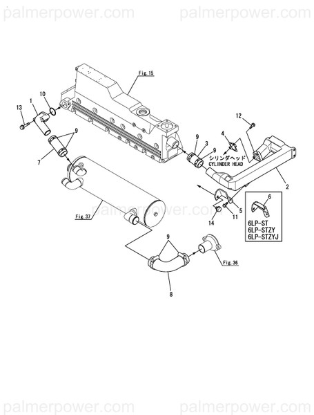 Order YANMAR 119773-44450 Joint, Manifold
