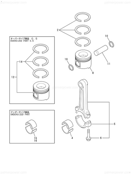 Order YANMAR 119775-22160 Piston