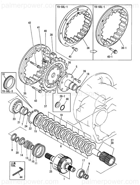 Order YANMAR 24164-000402 Circlip, 40