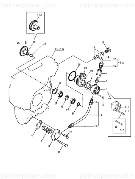 Order YANMAR 26116-060552 Bolt, M6X 55 Plated