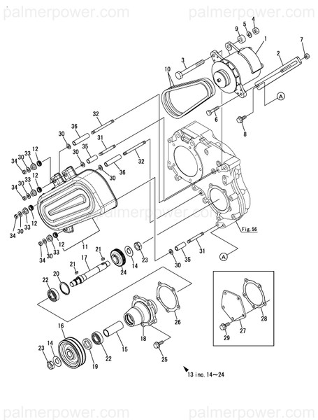 Order YANMAR 26706-140002 Nut, M14