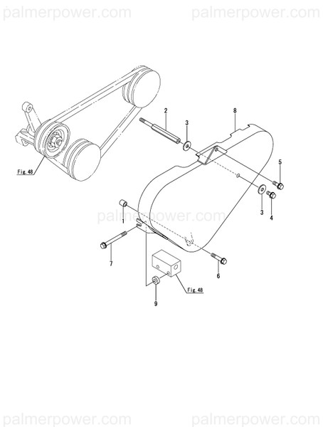 Order YANMAR 127610-77470 Bolt, Belt Cover