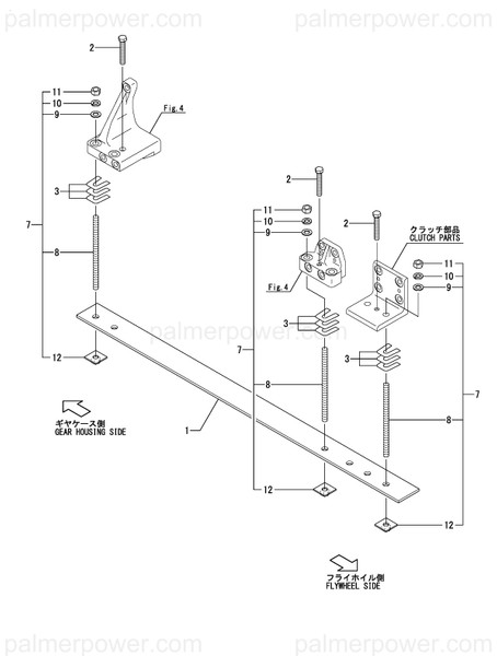 Order YANMAR 45521-556110 Bolt, Reamer 18X300L