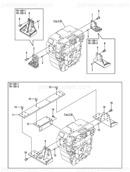 Order YANMAR 26156-160302 Bolt, M16X 30 Plated