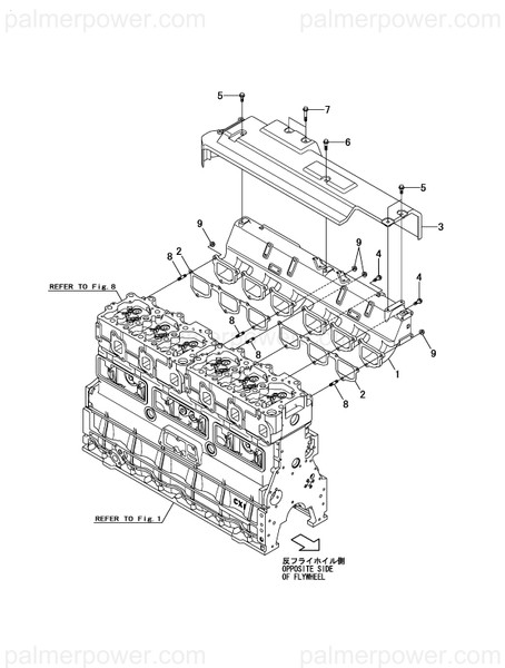 Order YANMAR 127677-12100 Manifold Assy,Intake