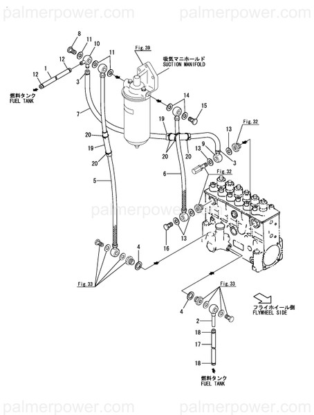 Order YANMAR 126677-59150 Pipe, Fuel