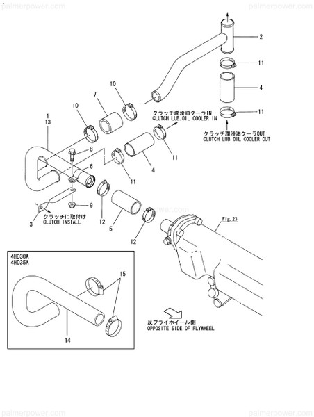 Order YANMAR 43730-552161 Clip, Hose 61