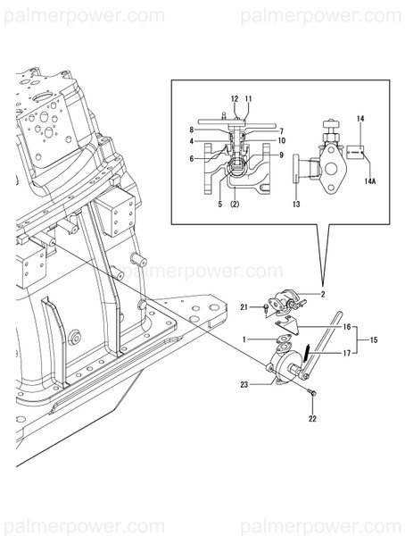 Order YANMAR 145610-84881 Gasket, Pump In/Out
