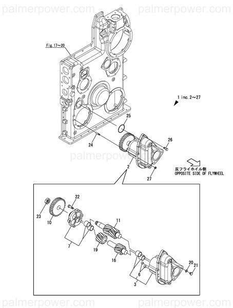 Order YANMAR 22340-100322 Pin, Parallel M10X32