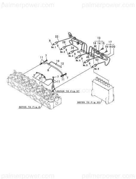 Order YANMAR 127695-59241 Pipe, Fuel Return B