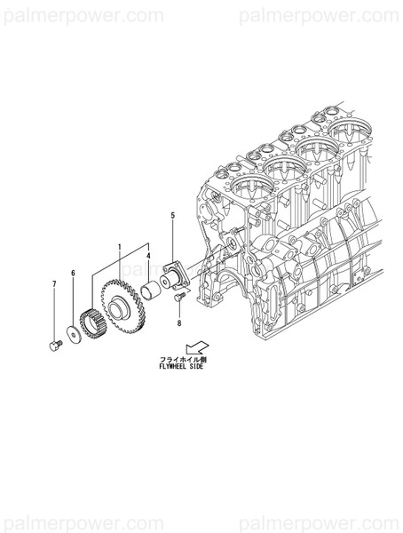 Order YANMAR 148620-14722 Retainer, Idle Gear
