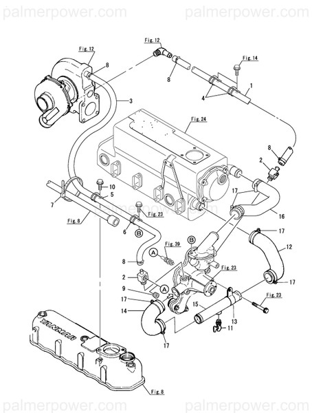 Order YANMAR 129693-49500 Pipe, Turbine Inlet