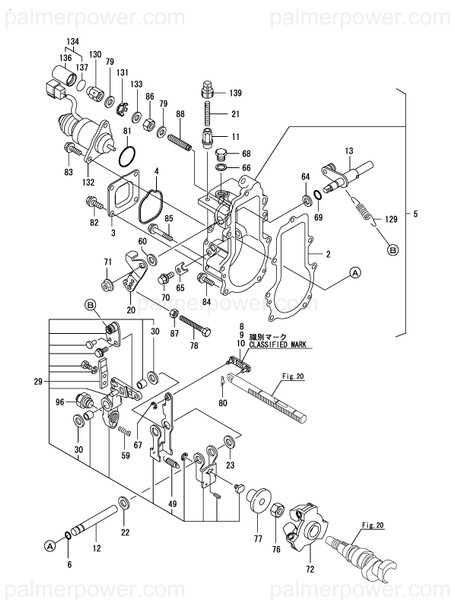 Order YANMAR 119717-61150 Link, L=30.3 Mark 03