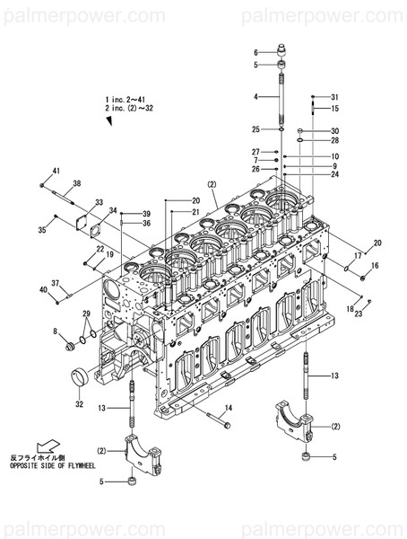 Order YANMAR 26232-160452 Stud, M16X 45