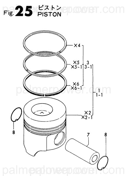 Order YANMAR 129400-22090 Piston Assy
