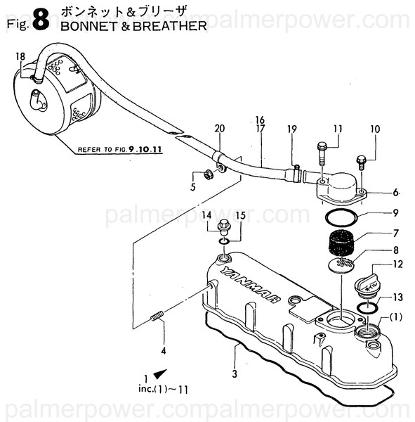 Order YANMAR 729470-11520 Bonnet Assy, Head