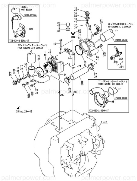 Order YANMAR 26106-101002 Bolt, M10X100 Plated
