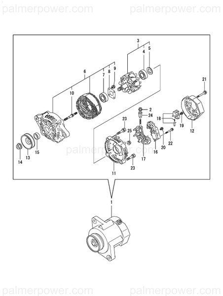 Order YANMAR 129052-79260 Holder Assy